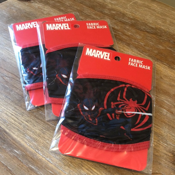 Marvel Spiderman Face Mask. Set of three Spider-Man Cloth Kid’s Face Mask